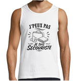 Débardeur Homme J’peux pas je suis Secouriste