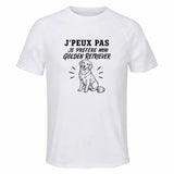 T-shirt de Sport Homme J’peux pas je préfère mon Golden Retriever