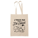 Tote Bag Beige J’peux pas j’ai Chasse