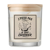Bougie Parfumée Vanille J’peux pas je suis Cuisinier