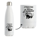 Gourde Isotherme J’peux pas je préfère les Blaireaux