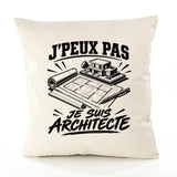 Housse de Coussin J’peux pas je suis Architecte