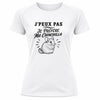 T-shirt de Sport Femme J’peux pas je préfère ma Chinchilla