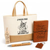 Coffret Cadeau J’peux pas je préfère mon Maine Coon – Sac jute, carnet, stylo, porte-clés et marque-page