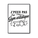 Poster J’peux pas j’ai Gym artistique
