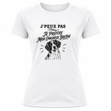 T-shirt de Sport Femme J’peux pas je préfère mon Épagneul Breton