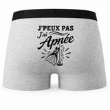 Boxer Homme J’peux pas j’ai Apnée – Impression au dos