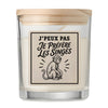Bougie Parfumée Vanille J’peux pas je préfère les Singes