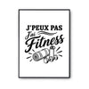 Poster J’peux pas j’ai Fitness