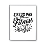 Poster J’peux pas j’ai Fitness