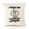 Housse de Coussin J’peux pas je préfère mon Sphynx