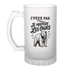 Verre à Bière J’peux pas je préfère les Ours