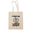 Tote Bag Beige J’peux pas je préfère mon Sphynx