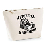 Trousse Beige J’peux pas je suis Étudiant