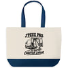 Grand Sac Cabas Fond Bleu J’peux pas je suis Chauffeur livreur