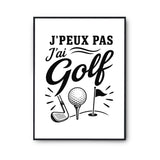 Poster J’peux pas j’ai Golf