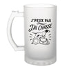 Verre à Bière J’peux pas j’ai Chasse