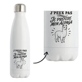 Gourde Isotherme J’peux pas je préfère mon Alpaga