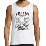 Débardeur Homme J’peux pas je suis Agent de sécurité