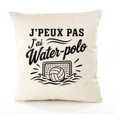 Housse de Coussin J’peux pas j’ai Water-polo
