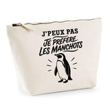 Trousse Beige J’peux pas je préfère les Manchots
