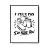 Poster J’peux pas j’ai Boxe thaï