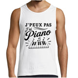 Débardeur Homme J’peux pas j’ai Piano