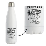 Gourde Isotherme J’peux pas je préfère mon Rat