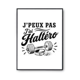 Poster J’peux pas j’ai Haltéro