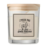 Bougie Parfumée Vanille J’peux pas je suis Garde forestier