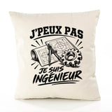 Housse de Coussin J’peux pas je suis Ingénieur