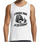 Débardeur Homme J’peux pas je suis Étudiant