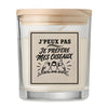 Bougie Parfumée Vanille J’peux pas je préfère mes Oiseaux