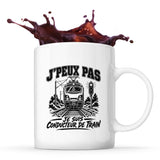 Mug J’peux pas je suis Conducteur de train