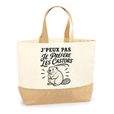 Sac J’peux pas je préfère les Castors
