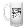 Verre à Bière J’peux pas j’ai Javelot