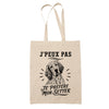 Tote Bag Beige J’peux pas je préfère mon Setter