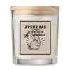 Bougie Parfumée Vanille J’peux pas je préfère ma Chinchilla
