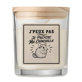 Bougie Parfumée Vanille J’peux pas je préfère ma Chinchilla