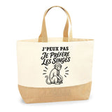 Sac J’peux pas je préfère les Singes