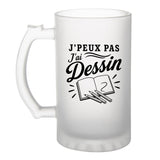 Verre à Bière J’peux pas j’ai Dessin