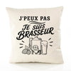Housse de Coussin J’peux pas je suis Brasseur