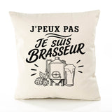 Housse de Coussin J’peux pas je suis Brasseur