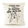 Housse de Coussin J’peux pas je préfère mon Akita Inu