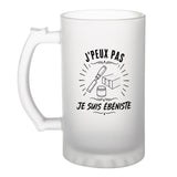 Verre à Bière J’peux pas je suis Ébéniste