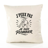 Housse de Coussin J’peux pas je suis Plombier