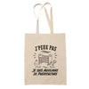 Tote Bag Beige J’peux pas je suis Auxiliaire de puériculture