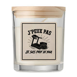 Bougie Parfumée Vanille J’peux pas je suis prof de Yoga