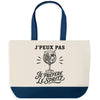 Grand Sac Cabas Fond Bleu J’peux pas je préfère le Spritz