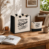 Ensemble Cabas et Trousse J’peux pas j’ai Kayak